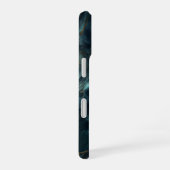 Blauwe marmer iPhone 16 hoesje (Rechterkant)