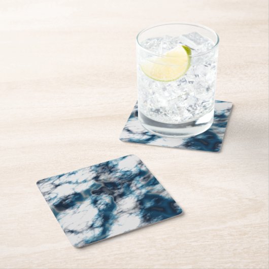 Blauwe marmer kartonnen onderzetters (Insitu)
