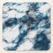 Blauwe marmer kartonnen onderzetters (Voorkant)