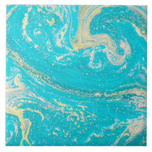 Blauwe marmer keramische Tegel Tegeltje