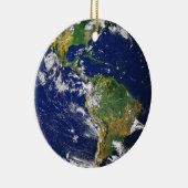 Blauwe marmer ketting keramisch ornament (Rechts)