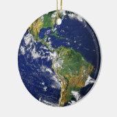 Blauwe marmer ketting keramisch ornament (Links)