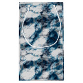 Blauwe marmer klein cadeauzakje (Achterkant)