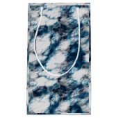 Blauwe marmer klein cadeauzakje (Voorkant)