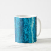 Blauwe marmer koffiemok (Voorkant rechts)