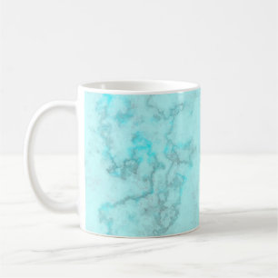 Blauwe marmer koffiemok