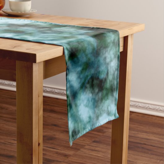 Blauwe marmer lange tafelloper (Voorbeeld)