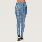 Blauwe marmer leggings (Achterkant)