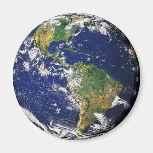 Blauwe marmer magneet (Voorkant)