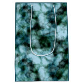 Blauwe marmer medium cadeauzakje (Achterkant)