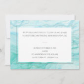 Blauwe marmer met fotografering van het leven kaart (Achterkant)