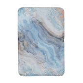 Blauwe marmer met Gold Black  decor Badmat (Voorkant Verticaal)