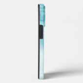 Blauwe marmer met naam Case-Mate iPhone case (Achterkant / Rechts)