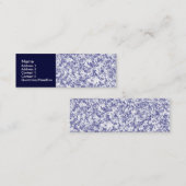 Blauwe marmer mini visitekaartje (Voorkant / Achterkant)