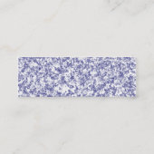 Blauwe marmer mini visitekaartje (Achterkant)