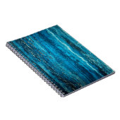 Blauwe marmer notitieboek (Rechterzijde)