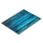 Blauwe marmer notitieboek (Linkerzijde)