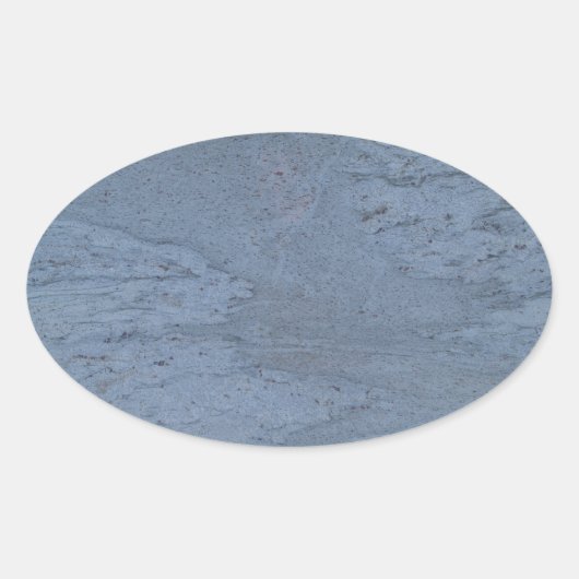 Blauwe marmer Oval Sticker (Voorkant)