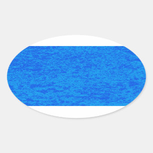 Blauwe marmer Oval Sticker