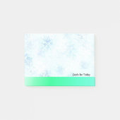 Blauwe marmer Pattern Doelstellingen voor vandaag Post-it® Notes (Voorkant)