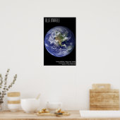 Blauwe marmer poster (Keuken)