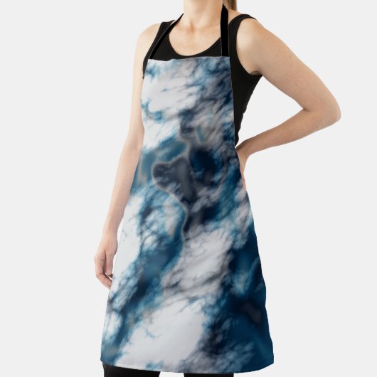 Blauwe marmer schort (Insitu)