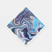 Blauwe marmer servet (Hoek)