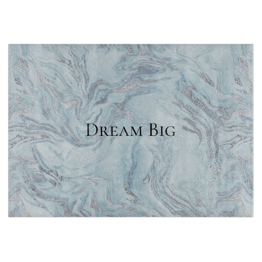 Blauwe marmer snijplank (Voorkant)