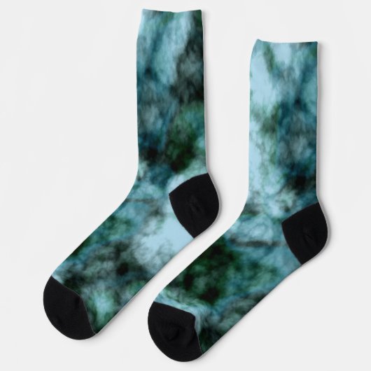 Blauwe marmer sokken (Links)