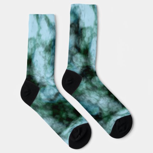 Blauwe marmer sokken (Rechts)