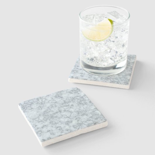 Blauwe marmer stenen onderzetter (Zijkant)