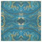 Blauwe Marmer Stof (Swatch)