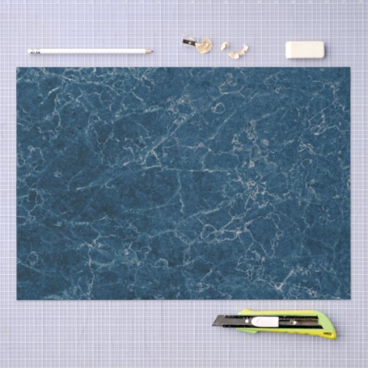  blauwe marmer Stone textuur Tissuepapier (Craft)