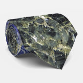 Blauwe marmer stropdas (Opgerold)