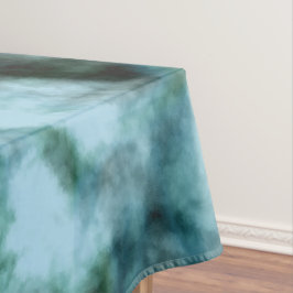 Blauwe marmer tafelkleed