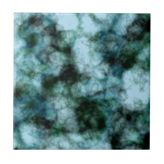 Blauwe marmer tegeltje (Voorkant)