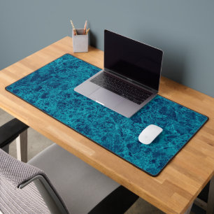 Blauwe marmer Terrazzo Structuur Bureaumat