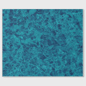 Blauwe marmer Terrazzo Structuur Cadeaupapier (Vlak)