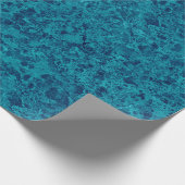 Blauwe marmer Terrazzo Structuur Cadeaupapier (Hoek)