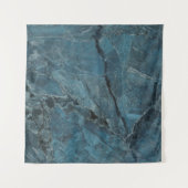 blauwe marmer texture background, Italiaanse marbe Wandkleed (Voorkant)