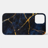 Blauwe marmer texture background, Italiaanse marme Case-Mate iPhone Case (Achterkant (horizontaal))