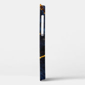 Blauwe marmer texture background, Italiaanse marme Case-Mate iPhone Case (Achterkant / Links)