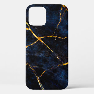 Blauwe marmer texture background, Italiaanse marme Case-Mate iPhone Case