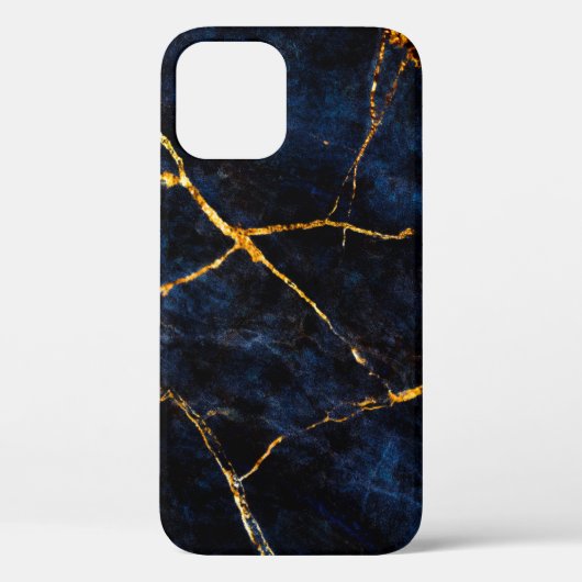 Blauwe marmer texture background, Italiaanse marme Case-Mate iPhone Case (Achterkant)
