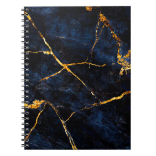 Blauwe marmer texture background, Italiaanse marme Notitieboek