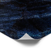 Blauwe marmer texture background, Italiaanse marme Poster (Hoek)