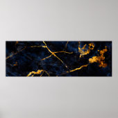 Blauwe marmer texture background, Italiaanse marme Poster (Voorkant)