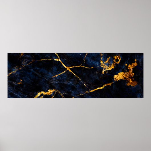 Blauwe marmer texture background, Italiaanse marme Poster (Voorkant)