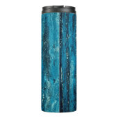 Blauwe marmer thermosbeker (Achterkant)
