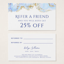 blauwe marmer verwijzingskaart